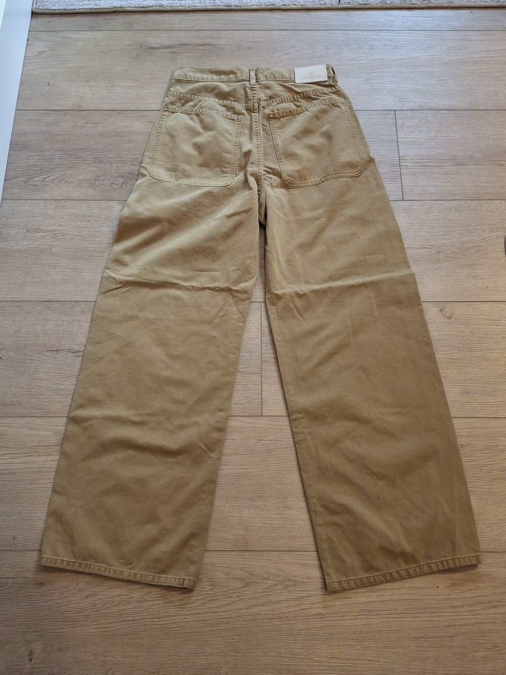 NWOT Women's Citizens of Humanity High Rise Wide Leg Utility Pants Beige Size 26 - Picture 11 of 15